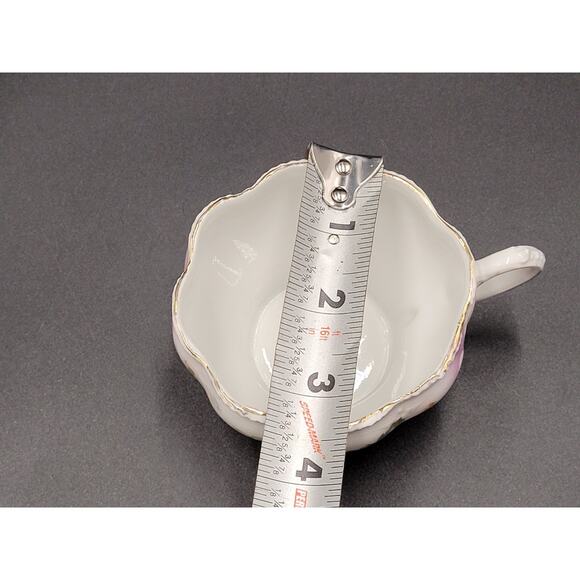 Antique Tea Cup Germany Porcelain Grapes Vineyard Gold Gilt Transfer - Picture 11 of 11